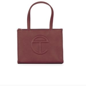 red telfar mini crossbody bag